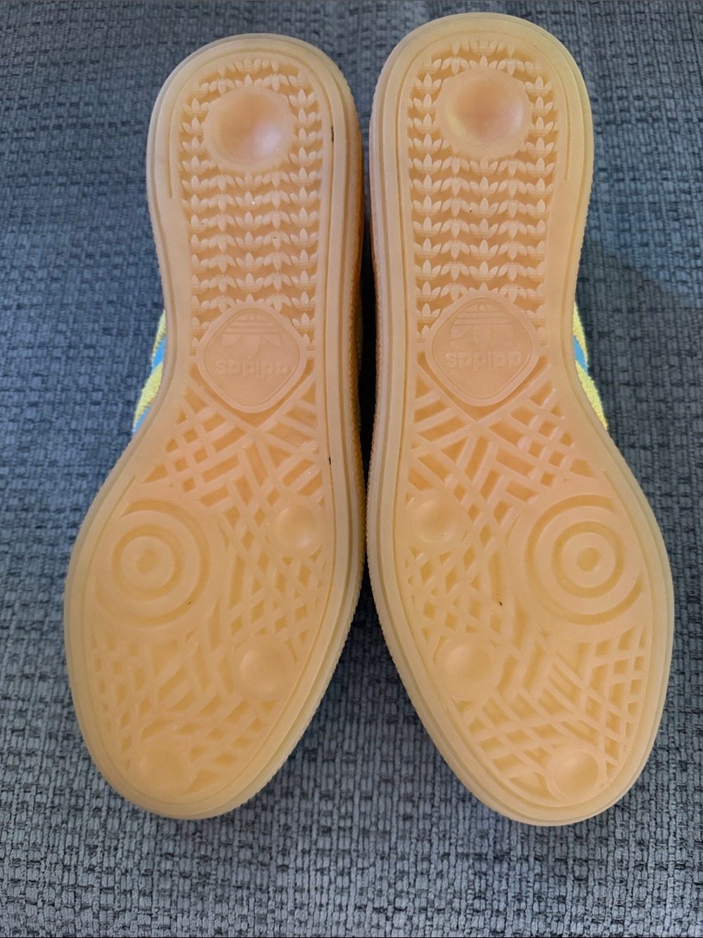 adidas Suede Sneakers in Teal and Yellow - Picture 3 of 6